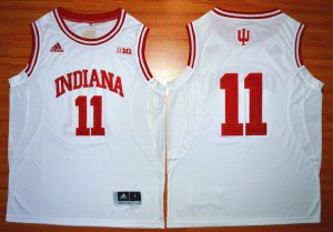 Maillot De Basket NCAA Indiana Hoosiers Isiah Thomas 11 NCAA Basketball Authentique Blanc